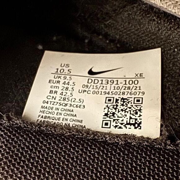 Nike Men's Dunk Low Panda Black and White Trainers Size 10.5 OG - Picture 8 of 8